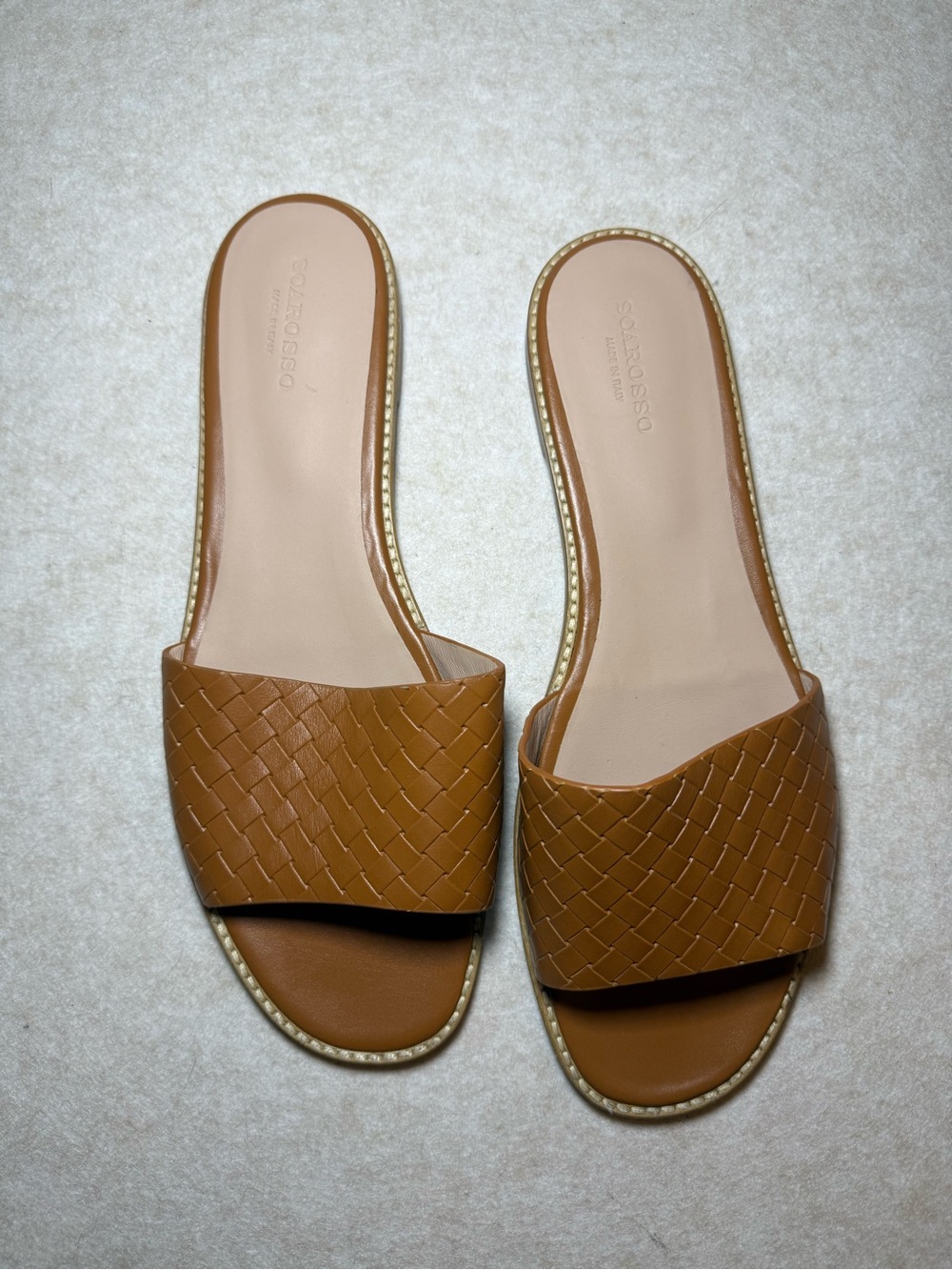 Scarosso Federica Woven Brown Leather
Sandals Made In Italy Size US 9 - Picture 2 of 6
